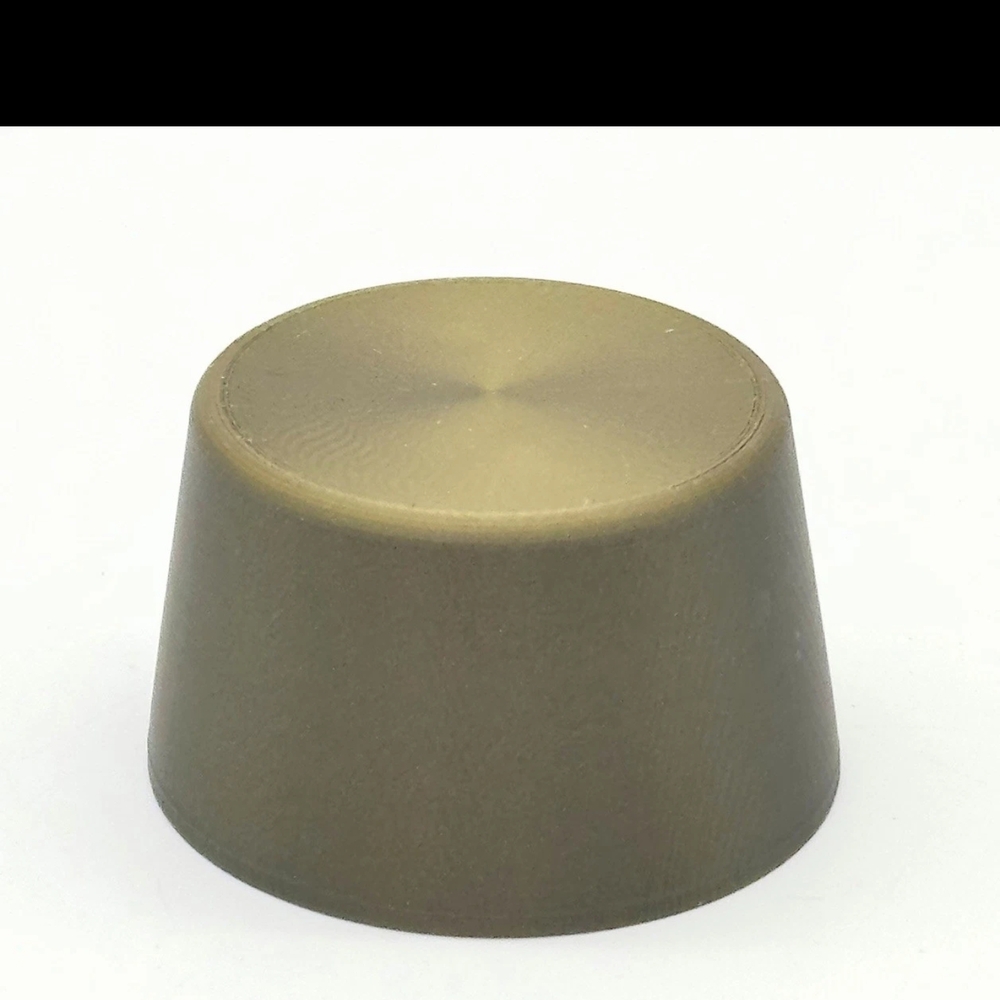 Screw Top! Matte Brass Screw On Century Aristocrat Lamp 3D Cap W/ Gasket